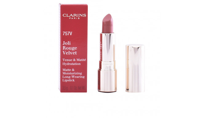 CLARINS JOLI ROUGE VELVET tenue matité hydratation 757V nude brick