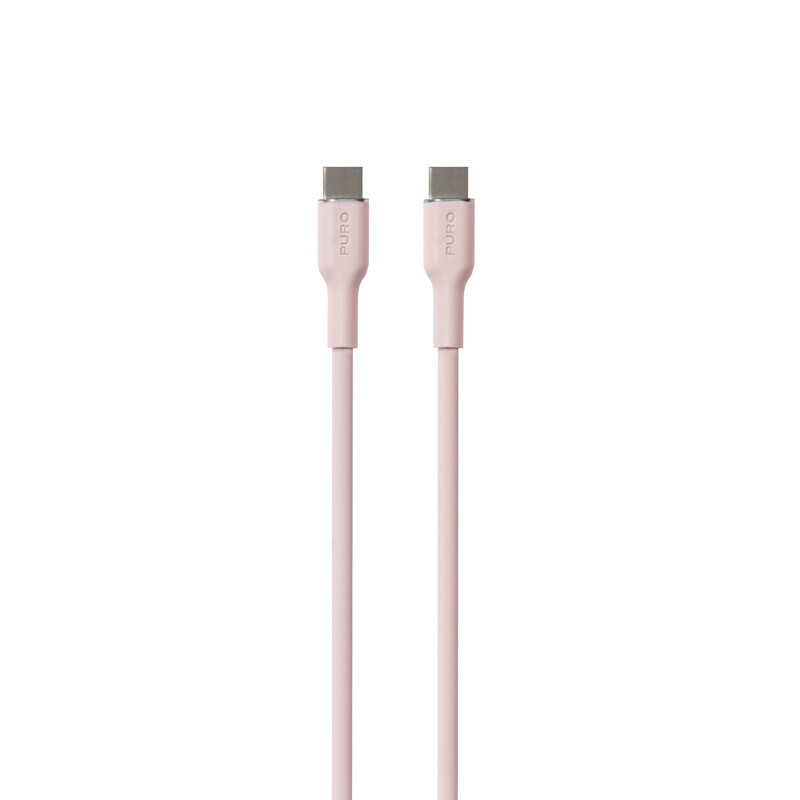 Puro Icon Soft Cable Kabel Usb C Do Usb C M Dusty Pink Cables