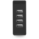 Platinet USB laadija 4xUSB EU, must (42837)