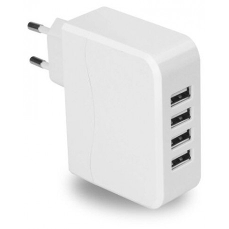 Platinet USB charger 4xUSB EU, white (42652)