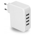 Platinet USB charger 4xUSB EU, white (42652)