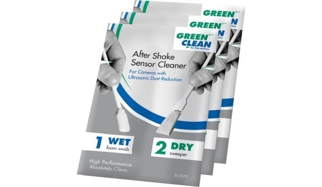 Green Clean sensora tīrīšanas komplekts After Shake Wet & Dry (SC-5070-3)