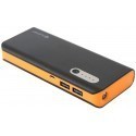 Platinet akupank 13000mAh + taskulamp, must/oranž (42898)
