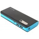 Platinet power bank 13000mAh + torch, black/blue (42896)