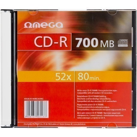 Omega CD-R 700MB 52x slim