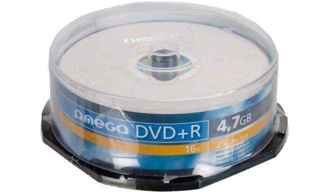 Omega DVD+R 4,7GB 16x 25шт