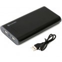 Platinet power bank 20000mAh 2xUSB, black/grey (43111)