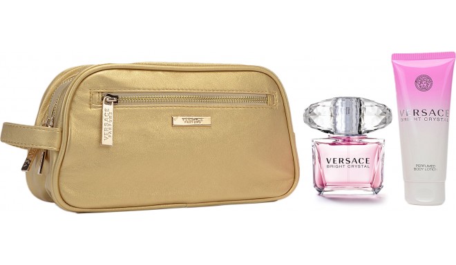 Versace Bright Crystal Pour Femme Eau de Toilette 90ml + body lotion & bag