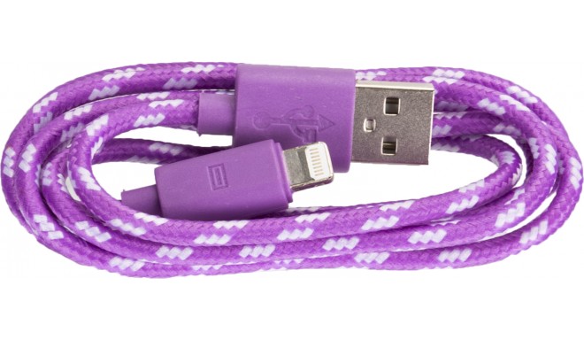 Omega cable Lightning 1m braided, purple