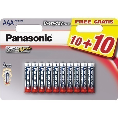 Panasonic Everyday Power baterijas LR03EPS/20BW (10+10)