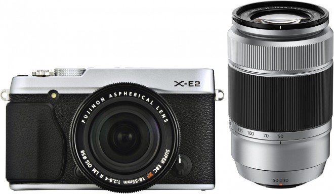 Fujifilm X-E2 + 18-55mm Kit + XC 50-230mm, silver