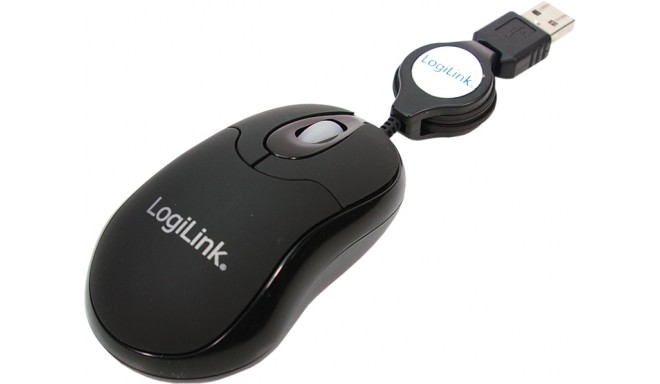 Logilink hiir Mini USB, must