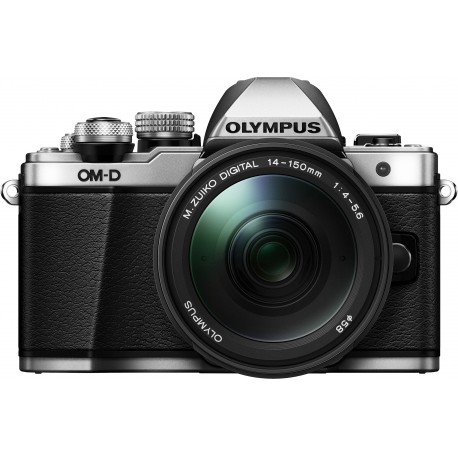 Olympus OM-D E-M10 Mark II + 14-150mm komplekts, sudrabots/melns