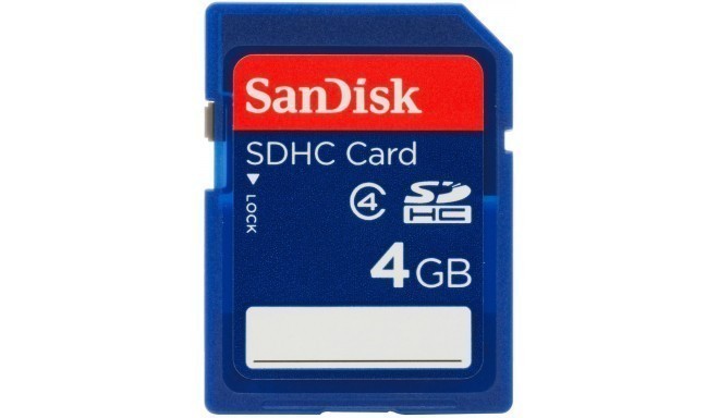 SanDisk карта памяти SDHC 4GB Class 4