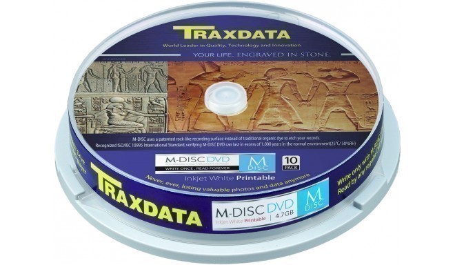 Traxdata DVD-M Archival 4,7GB 4x 10tk tornis