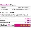 Speedlink mängupult Myon Mobile (SL-6590-BK) Speedlink mängupult Myon Mobile (SL-6590-BK)