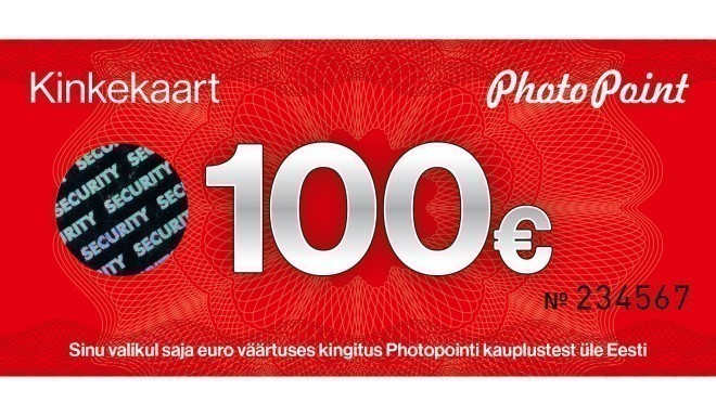 Подарочная карта на 100 евро