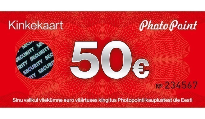 Gift card 50 euro