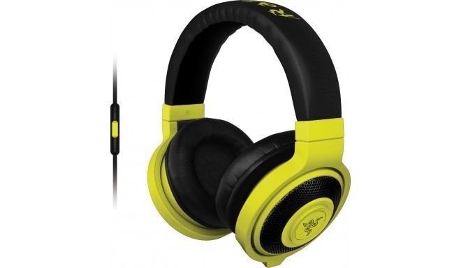 Razer gaming headset Kraken Mobile, yellow