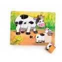BRIMAREX Wooden puzzle Cow and calf
