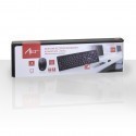 ART Wireless Set Keyboard + Mouse AK-48A USB + mouse pad