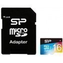 Silicon Power memory card microSDHC 16GB Superior UHS-I U1 + adapter