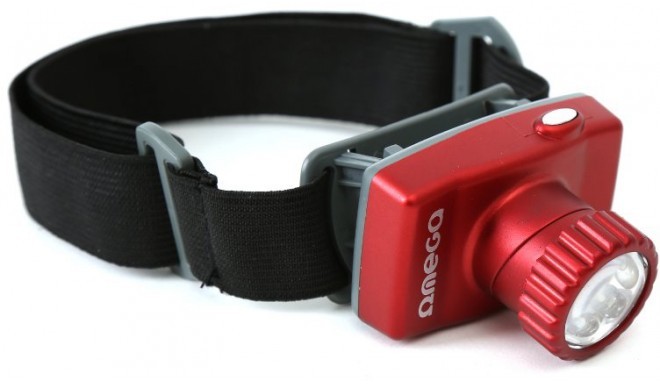 Omega head lamp 8 LED, red