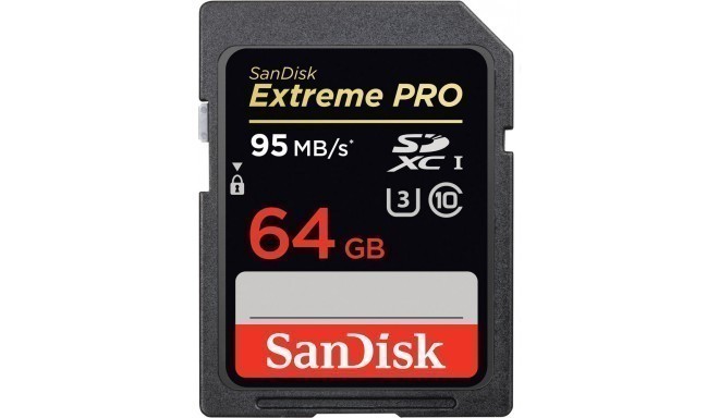 Sandisk карта памяти SDXC 64GB Extreme Pro 95MB/s