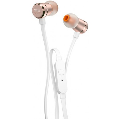 JBL austiņas + mikrofons T290, zeltrozā