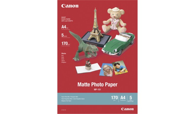 Canon fotopapīrs MP-101 A4, matēts, 170g 5 lapas