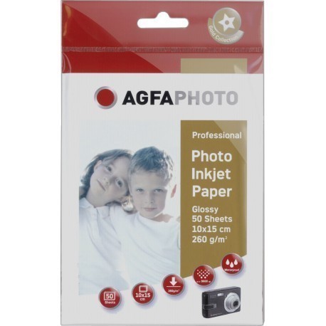 Agfaphoto fotopapīrs 10x15 Professional, glancēts, 260g 50 lapas