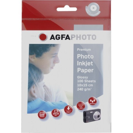 Agfaphoto fotopapīrs 10x15 Premium, glancēts, 240g 100 lapas