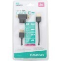 Omega cable HDMI - HDMI 3m + adapter (42283)