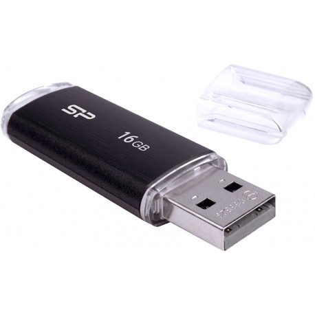 Silicon Power флешка 16GB Ultima U02, черный