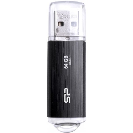 Silicon Power mälupulk 64GB Blaze B02 USB 3.1, must