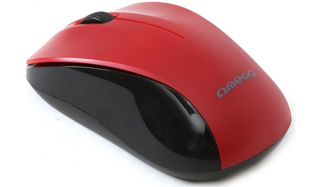 Omega мышка OM-412 Wireless, красный