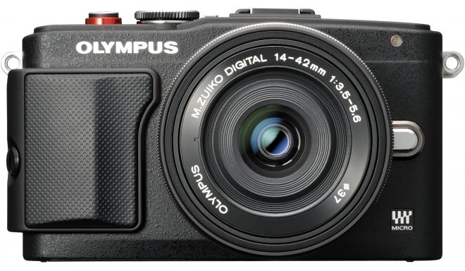 Olympus PEN Lite E-PL6 + 14-42mm EZ + 8GB atmiņas karte, melns