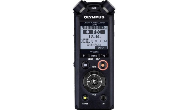 Olympus digital recorder LS-P2 PCM, black