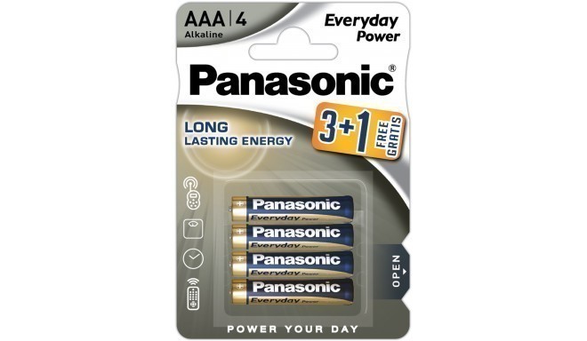 Panasonic Everyday Power baterija LR03EPS/4B (3+1)
