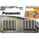 Panasonic батарейки LR6EPS/8B (6+2)