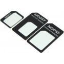 Noosy SIM-kaardi adapterid 3tk, must