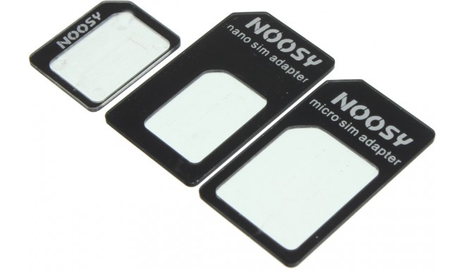 Noosy SIM-card adapters 3pcs, black