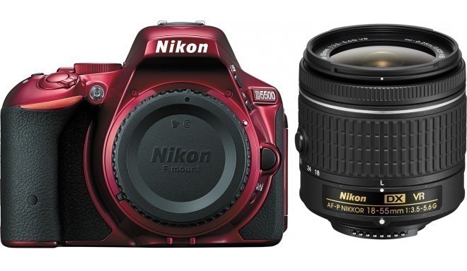 Nikon D5500 + 18-55mm AF-P VR Kit, sarkans