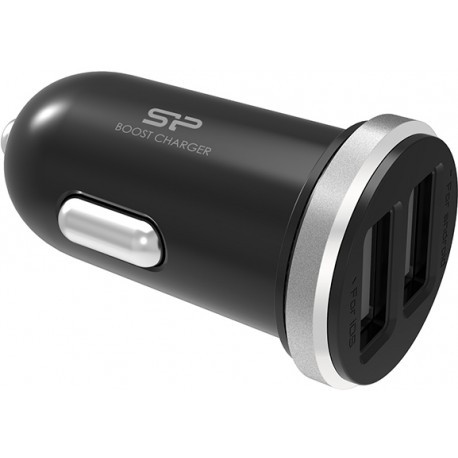 Silicon Power auto lādētājs 2xUSB, melns (CC102P)