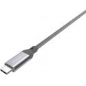 Silicon Power cable USB-C - USB 1m braided, grey (LK30AC)