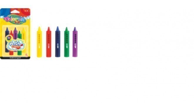 COLORINO KIDS bath crayons, 5 colours, 67300PTR
