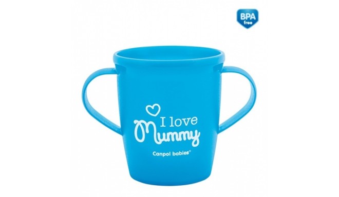 CANPOL BABIES training cup with handles  I love Mummy/Daddy 250ml 31/208