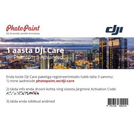 DJI Care Phantom 3 Advanced 1 aasta