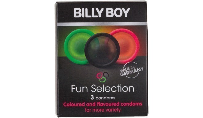 Billy Boy prezervatīvi Fun Selection 3gb.