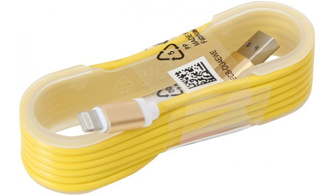 Omega cable Lightning 1.5m, gold (43280)